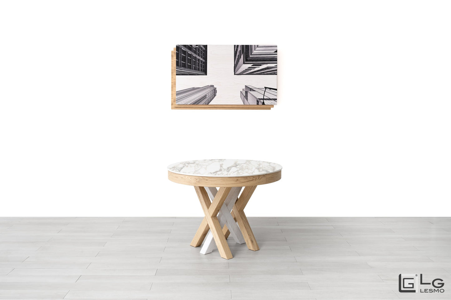 TAVOLO ALLUNGABILE Finitura Rovere e Gres 305cm - 14 posti