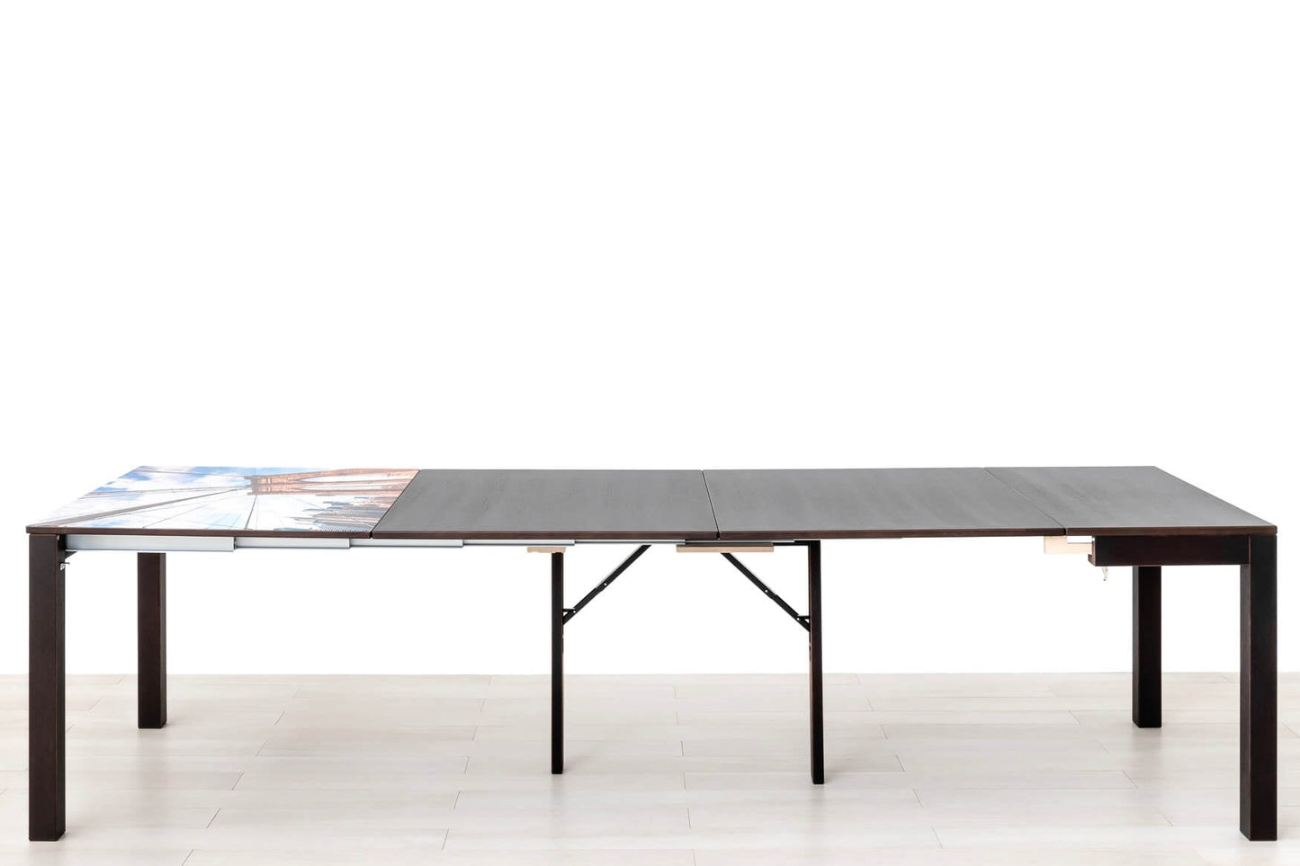 CONSOLLE ALLUNGABILE Finitura Wengé 300cm - 12 posti