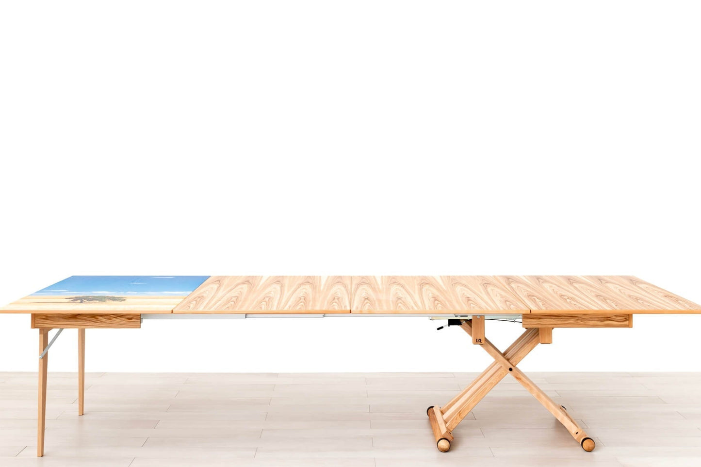 TAVOLINO ESTENSIBILE PLUS Finitura Frassino Olivato 340cm - 16 posti