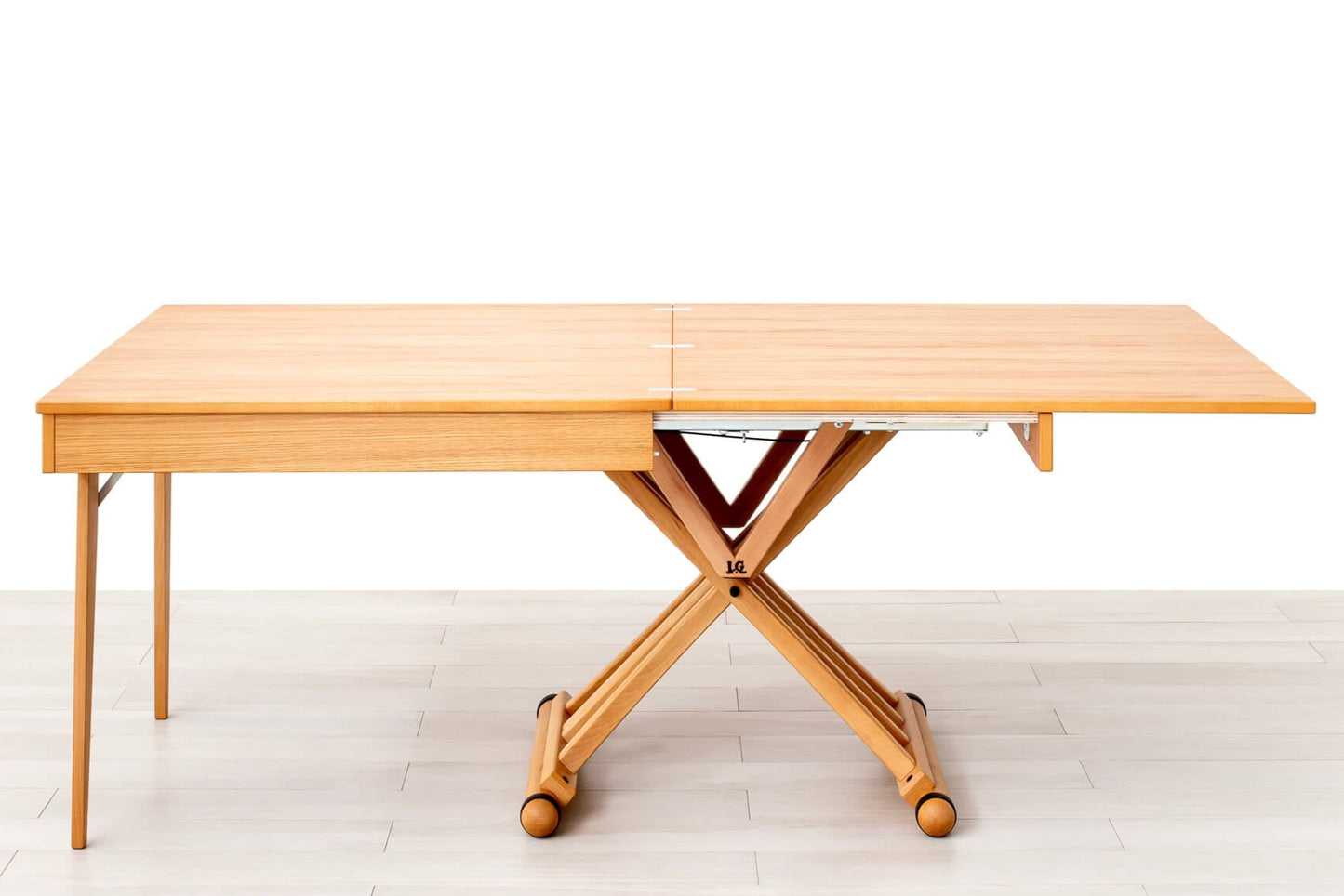 TAVOLINO TRASFORMABILE Finitura Rovere 200cm - 8 posti