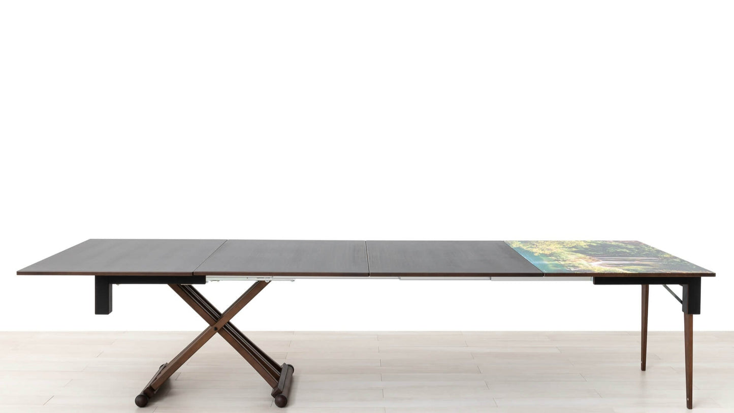 TAVOLINO ESTENSIBILE PLUS Finitura Ebano 340cm - 16 posti
