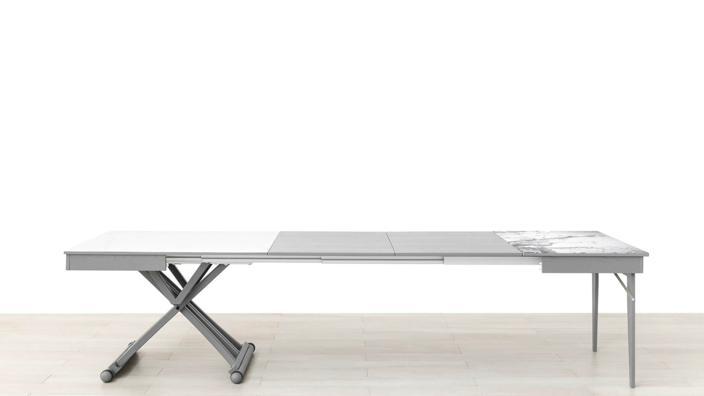TAVOLINO ESTENSIBILE Finitura Frassino Grigio 311cm - 14 posti