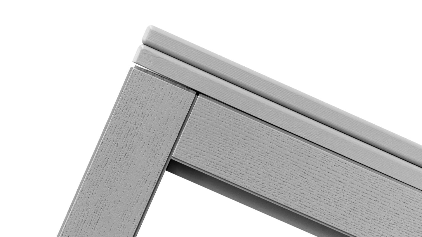 TAVOLINO TRASFORMABILE Finitura Frassino Grigio 130cm - 6 posti