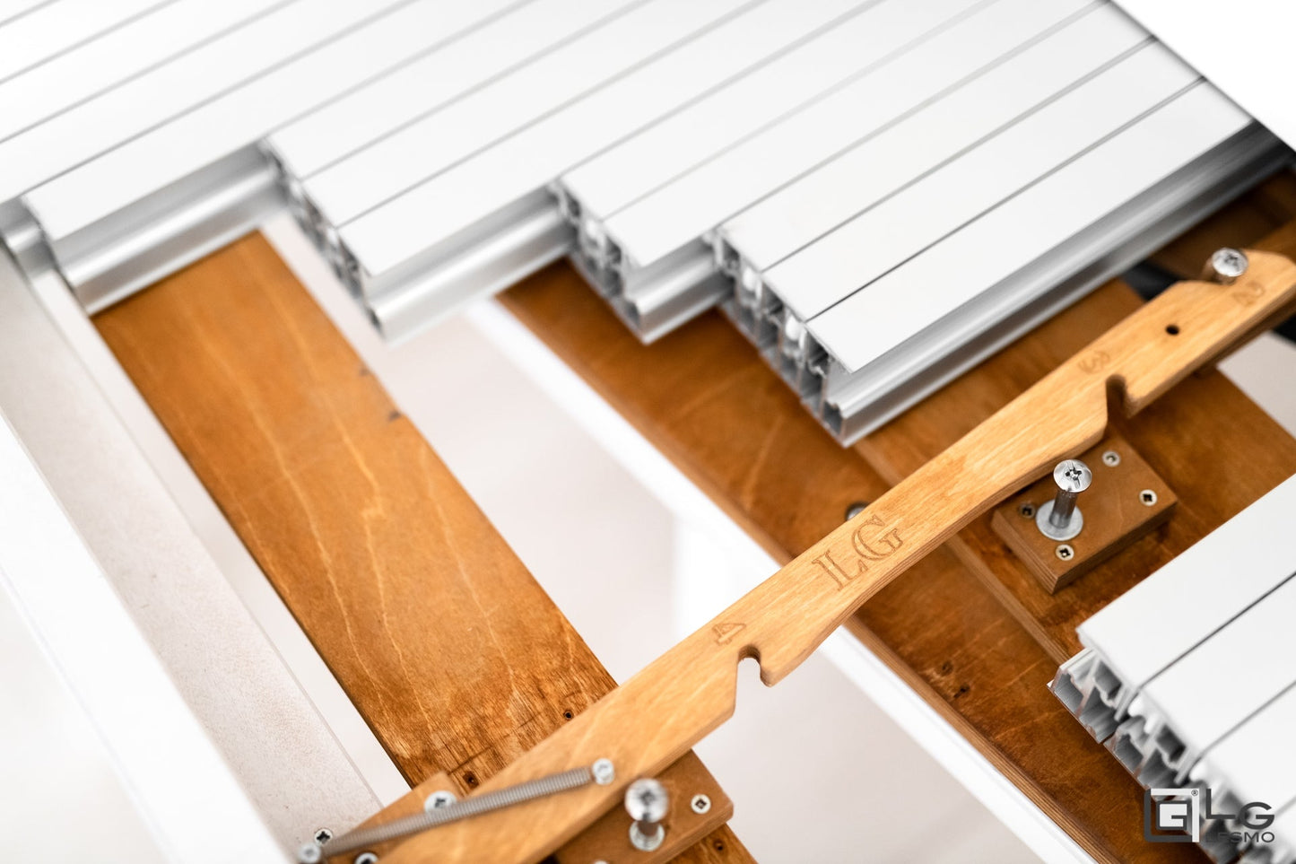 CONSOLLE ALLUNGABILE Finitura Rovere Bianco 475cm - 20 posti
