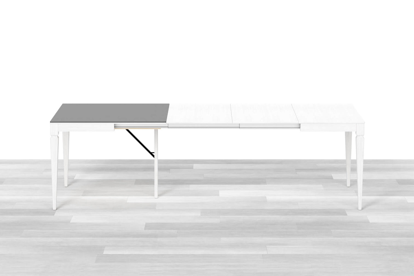 TAVOLO ALLUNGABILE CLASSICO QUADRATO<br> Top Cristallo - 8/10 posti