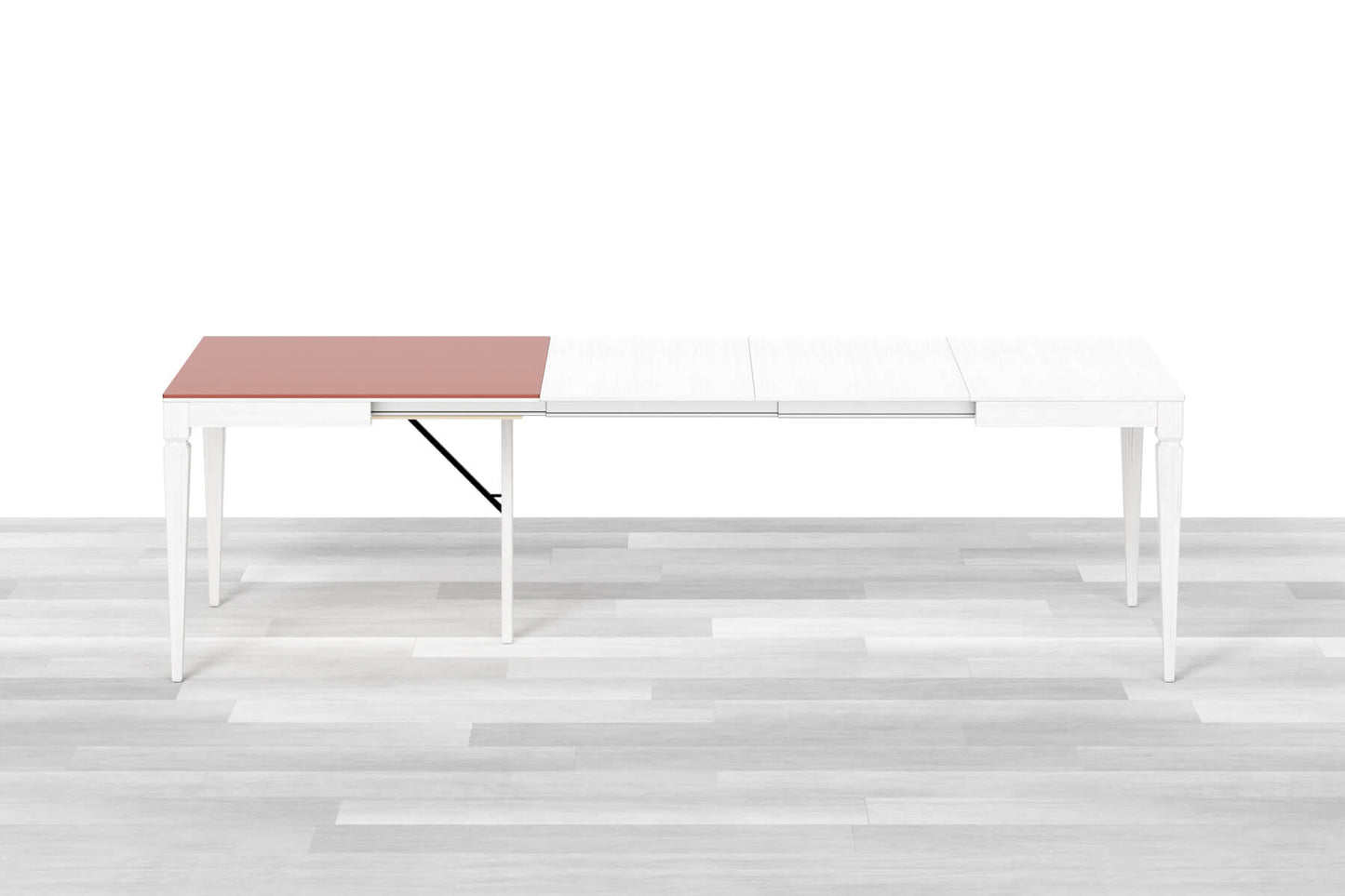 TAVOLO ALLUNGABILE CLASSICO QUADRATO<br> Top Cristallo - 8/10 posti