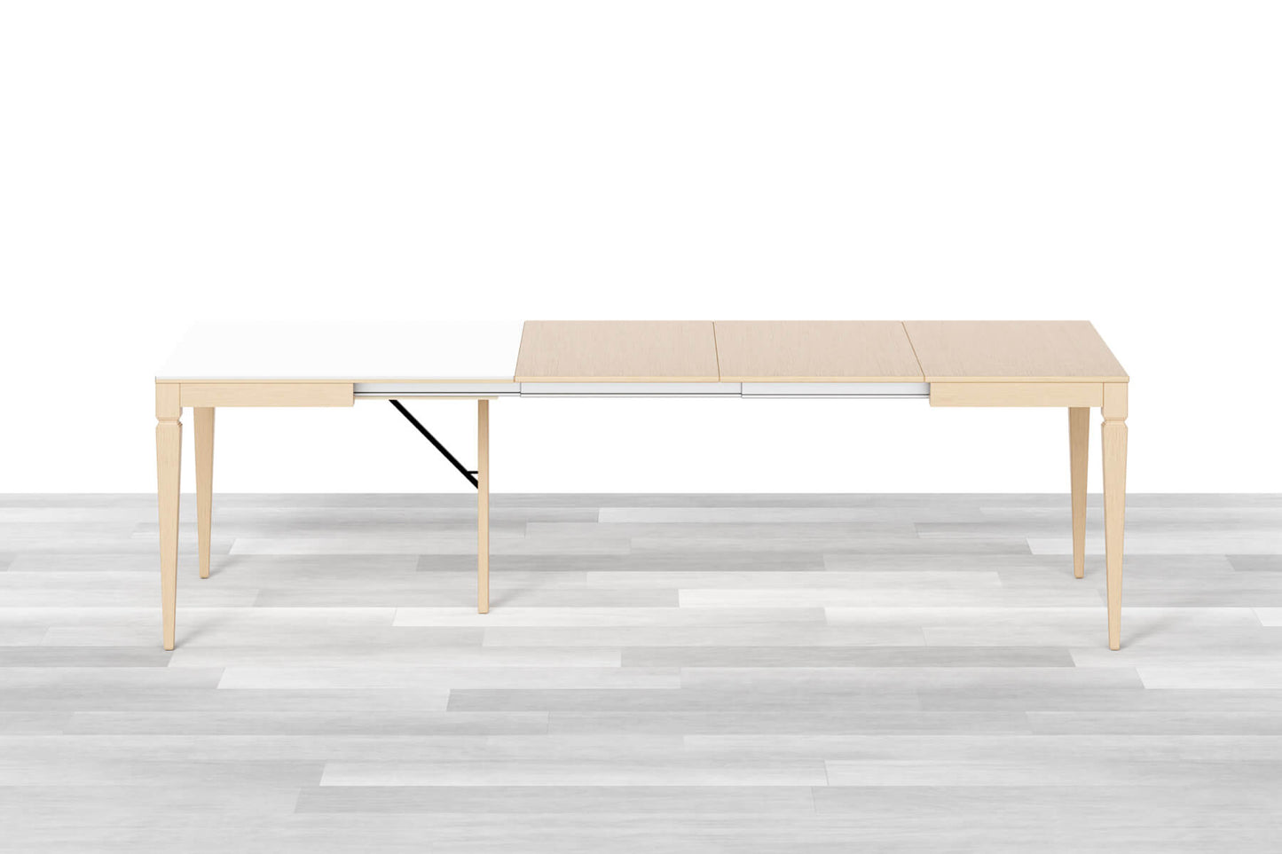 TAVOLO ALLUNGABILE CLASSICO QUADRATO<br> Top Cristallo - 8/10 posti