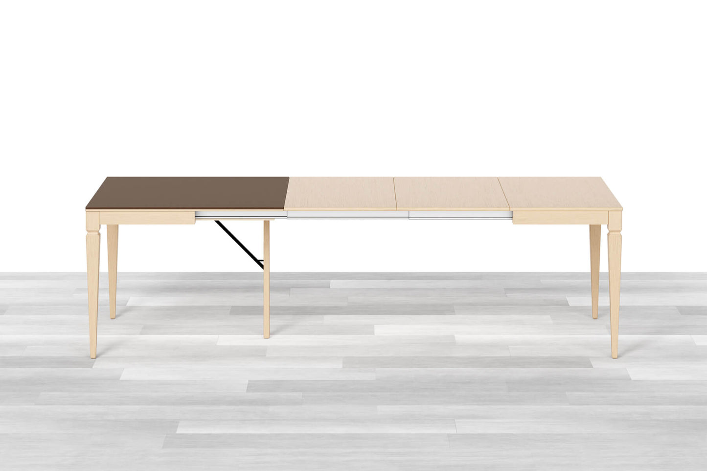 TAVOLO ALLUNGABILE CLASSICO QUADRATO<br> Top Cristallo - 8/10 posti