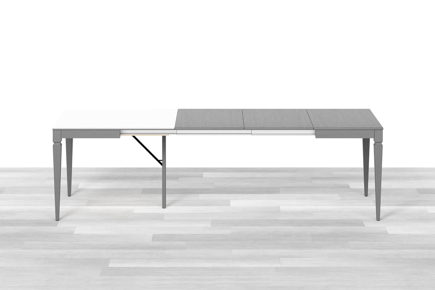 TAVOLO ALLUNGABILE CLASSICO QUADRATO<br> Top Cristallo - 8/10 posti