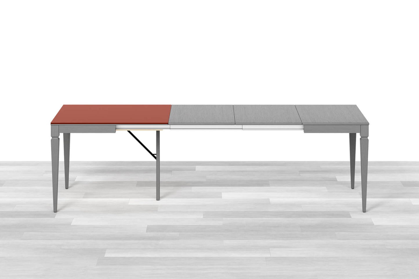 TAVOLO ALLUNGABILE CLASSICO QUADRATO<br> Top Cristallo - 8/10 posti