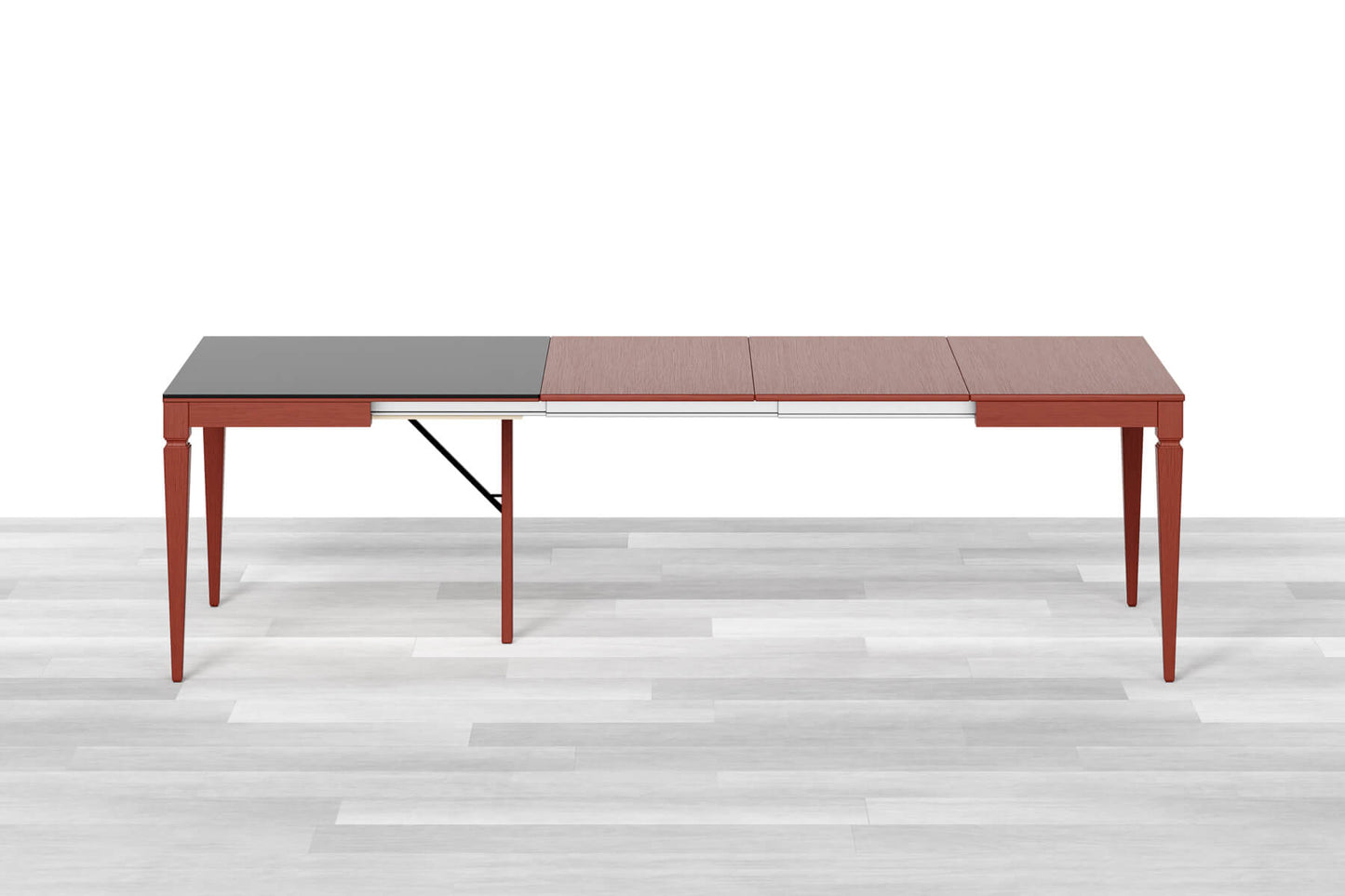 TAVOLO ALLUNGABILE CLASSICO QUADRATO<br> Top Cristallo - 8/10 posti