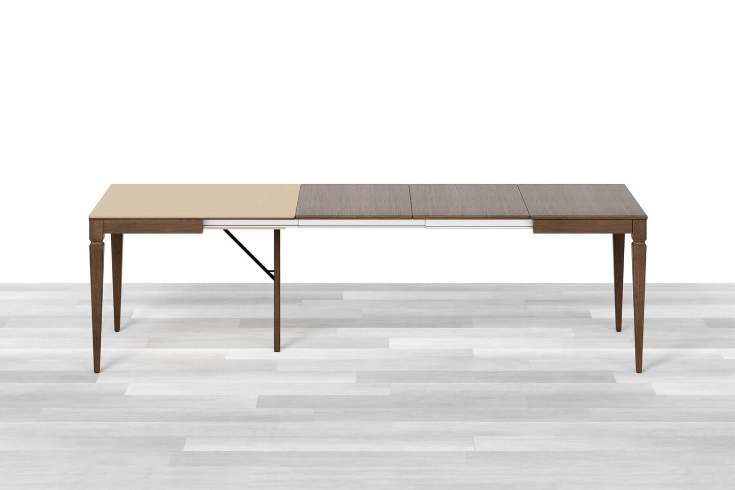 TAVOLO ALLUNGABILE CLASSICO QUADRATO<br> Top Cristallo - 8/10 posti