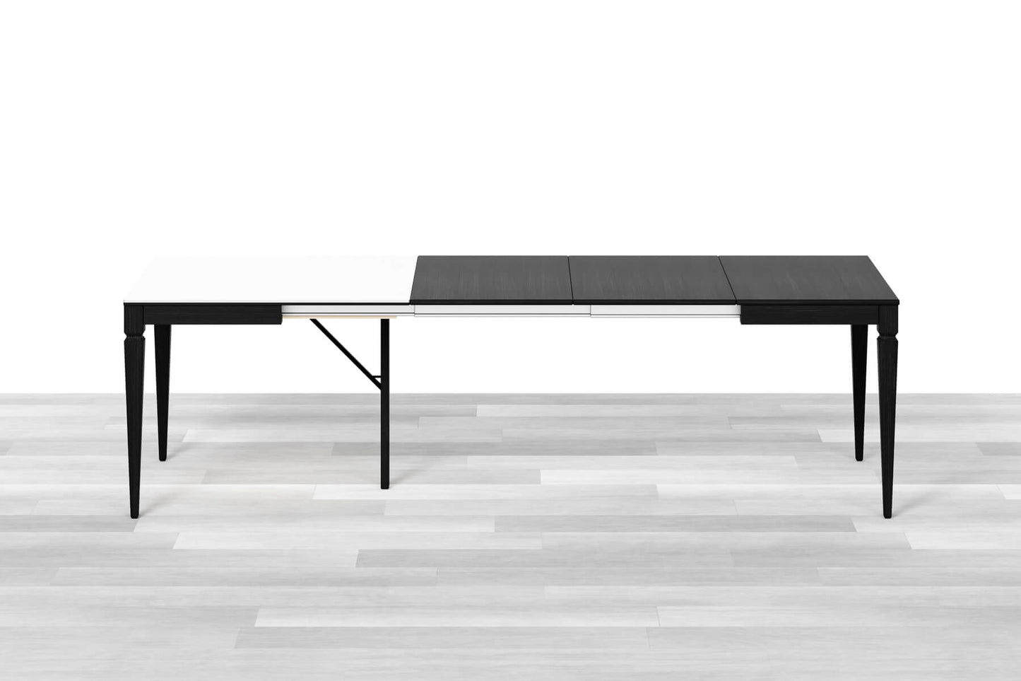 TAVOLO ALLUNGABILE CLASSICO QUADRATO<br> Top Cristallo - 8/10 posti