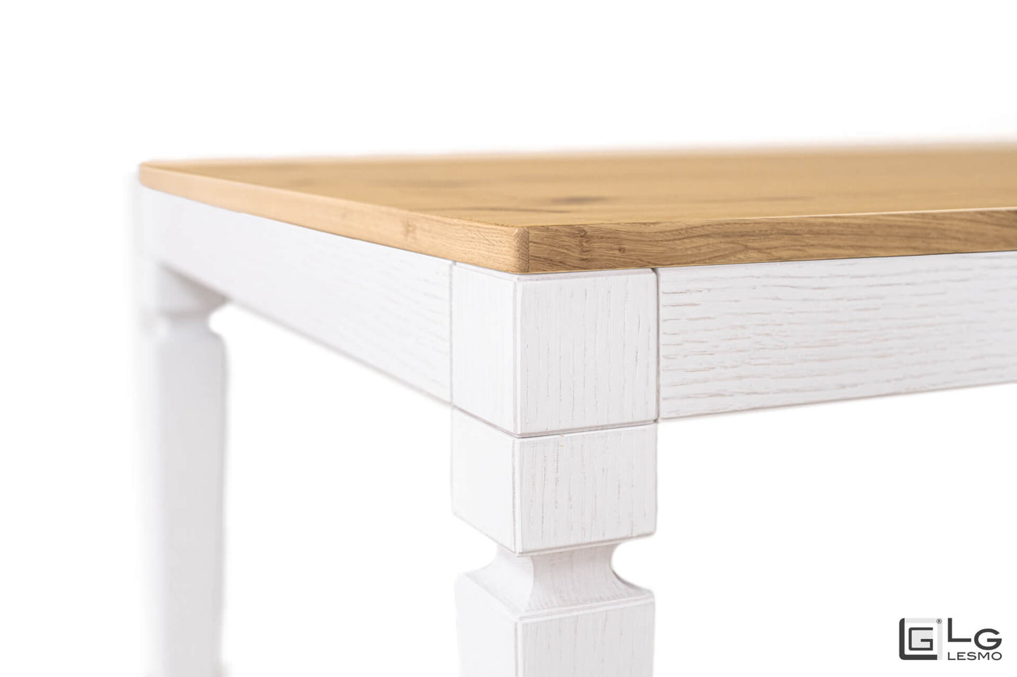 TAVOLO ALLUNGABILE Finitura Rovere Grezzo e Bianco 293cm - 14 posti