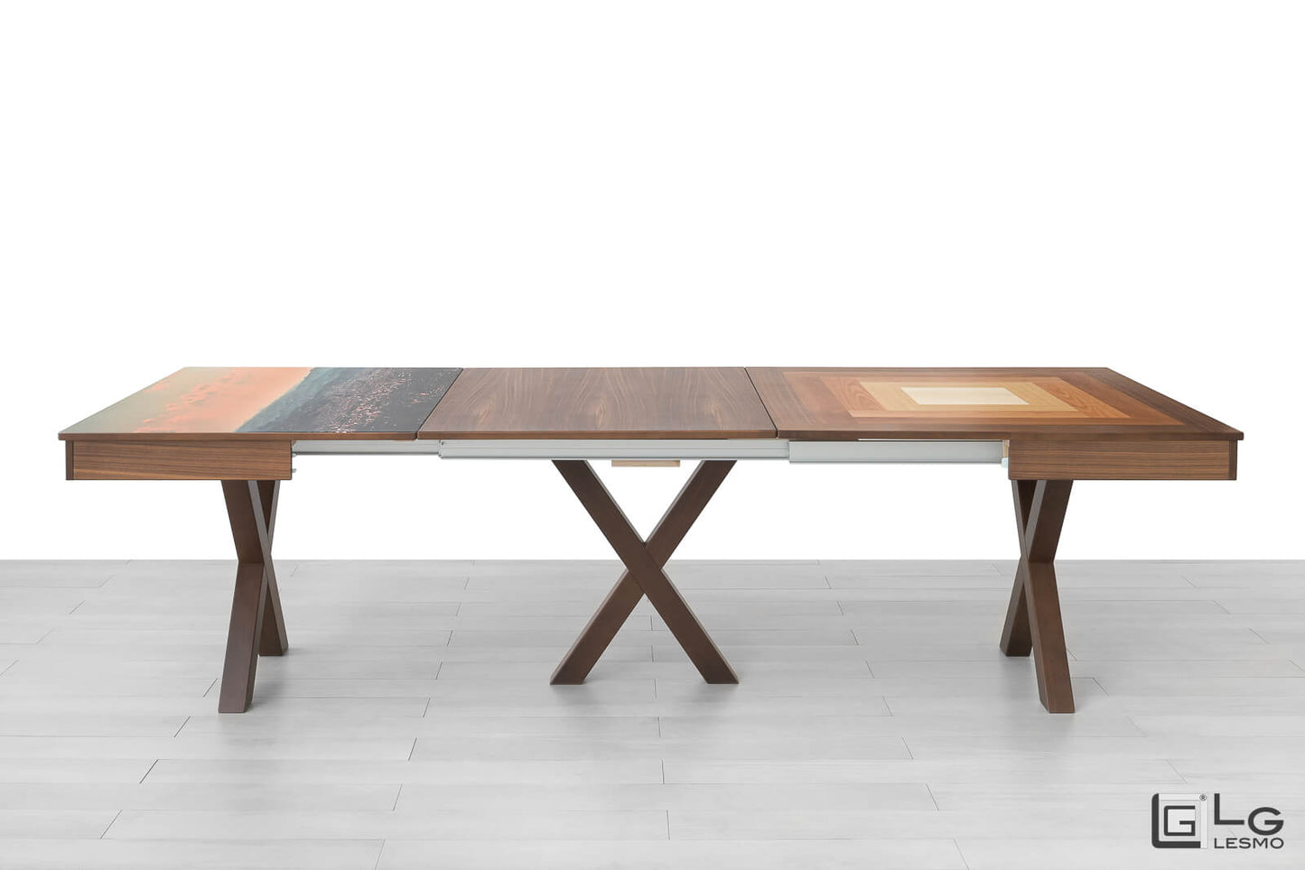 TAVOLO ALLUNGABILE Finitura Noce Canaletto 365cm - 16 posti