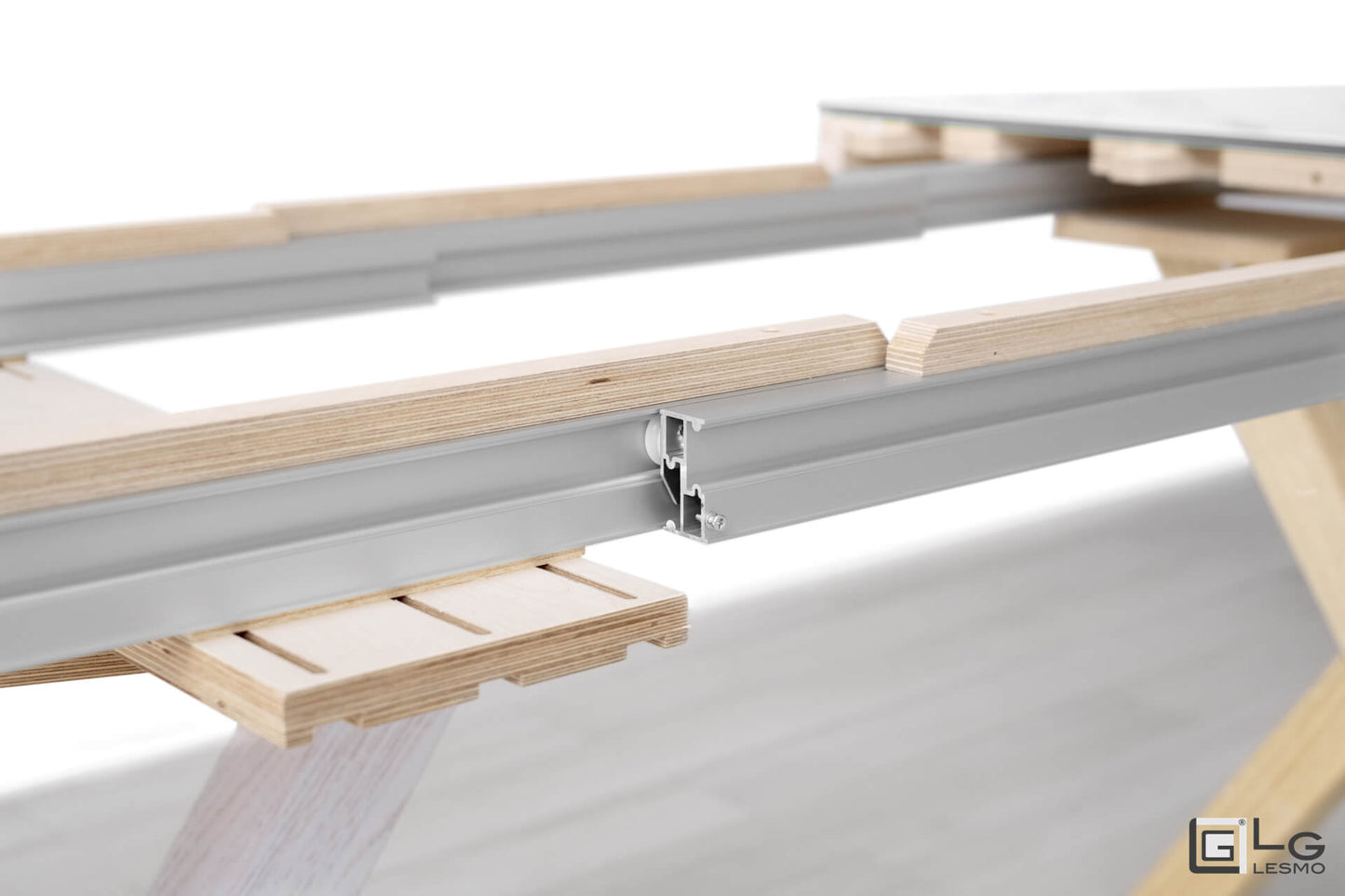 TAVOLO ALLUNGABILE Finitura Rovere e Gres 305cm - 14 posti