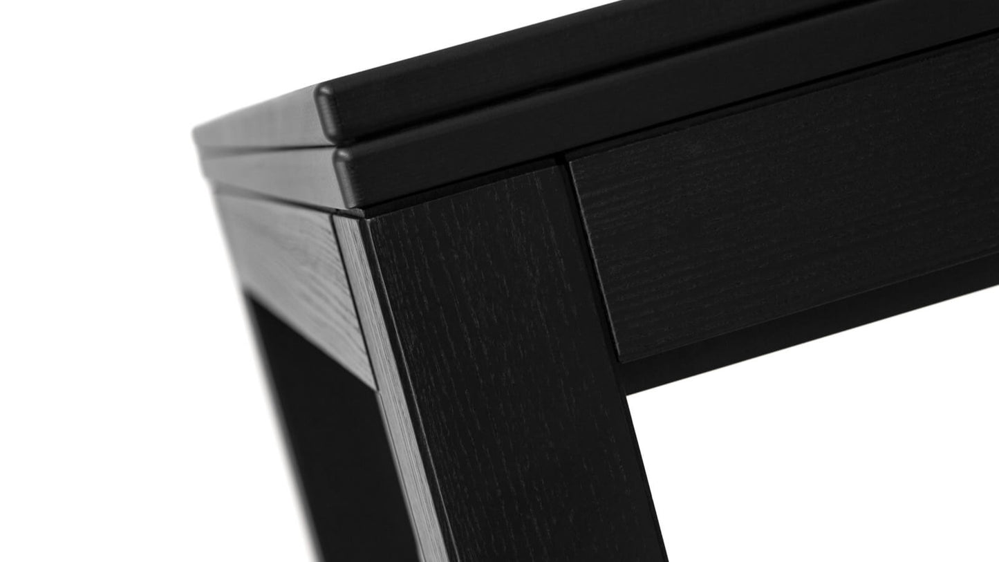 TAVOLINO TRASFORMABILE Finitura Frassino Nero 152cm - 6/8 posti