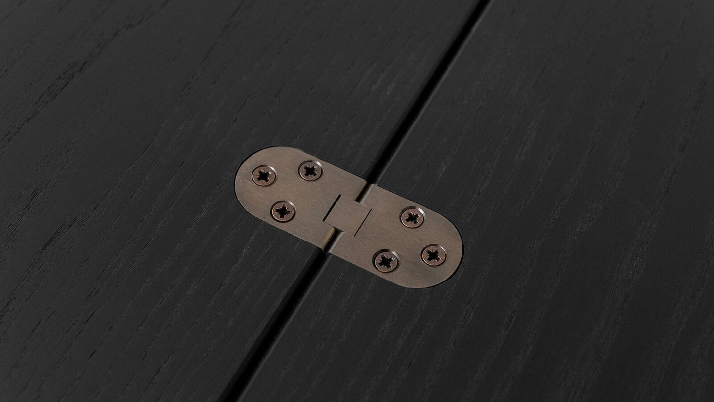 TAVOLINO TRASFORMABILE Finitura Frassino Nero 152cm - 6/8 posti