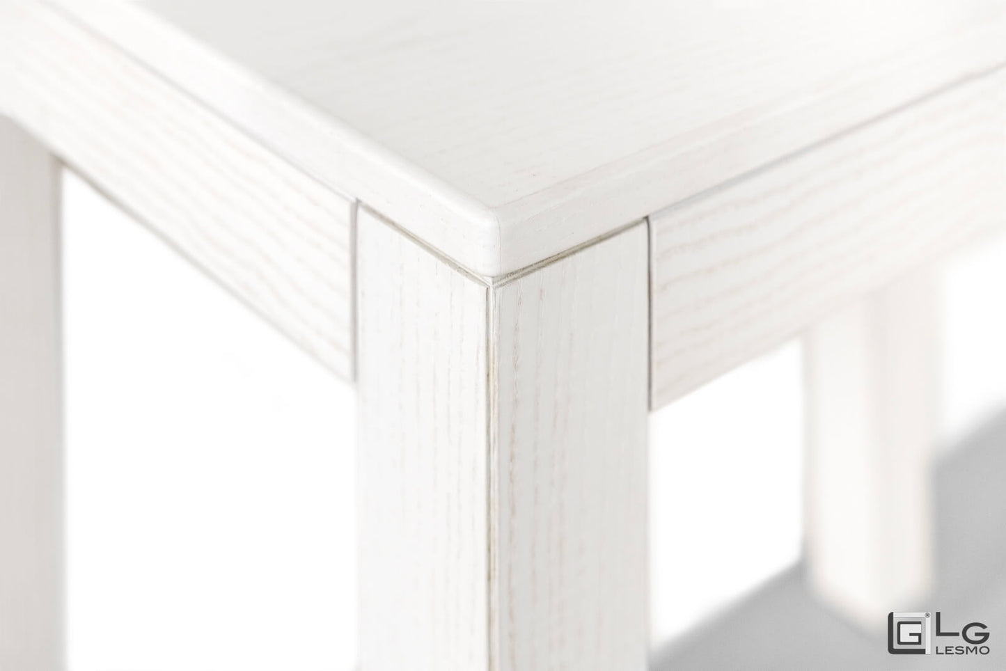 CONSOLLE ALLUNGABILE Finitura Frassino Bianco 355cm - 14 posti