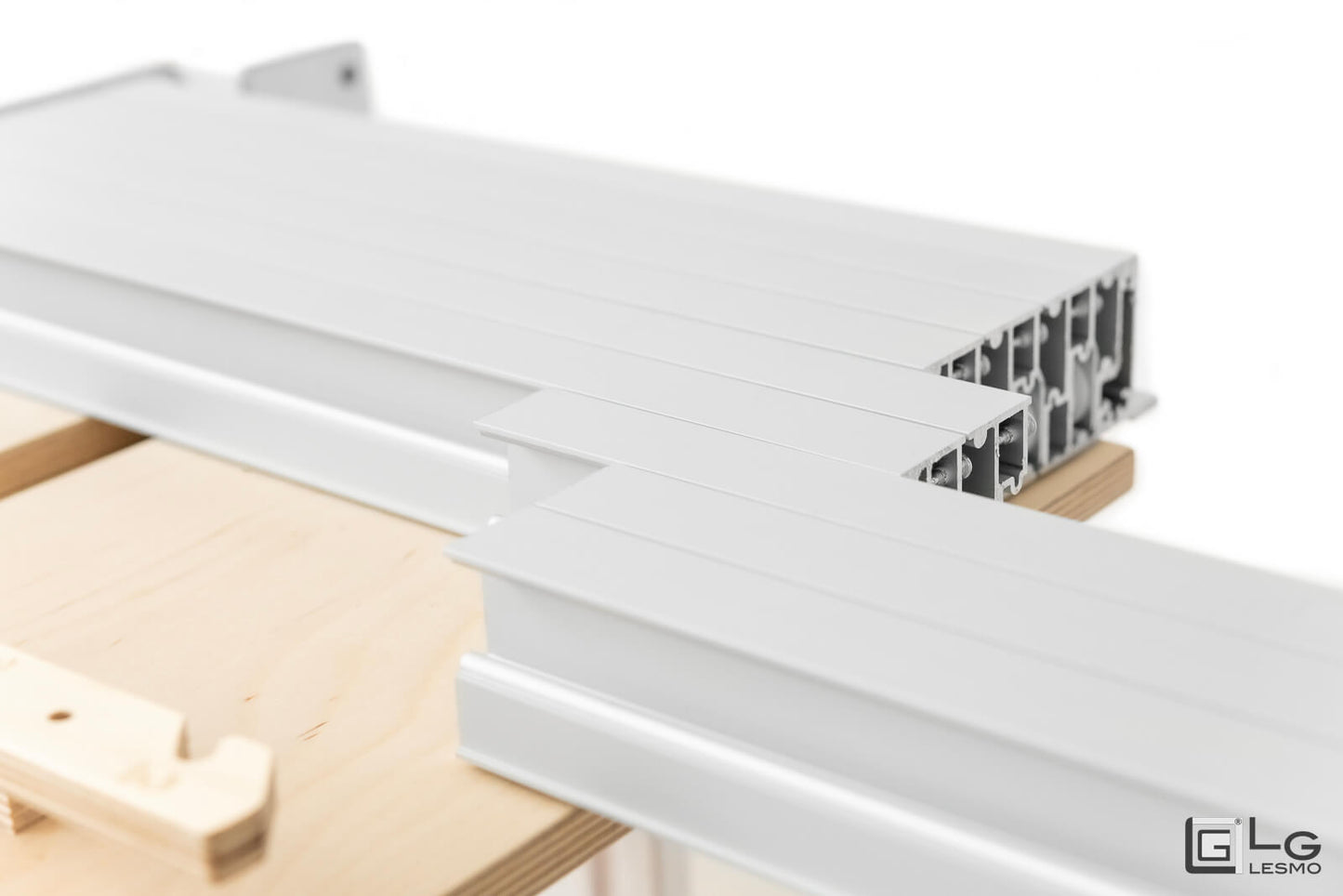 CONSOLLE ALLUNGABILE Finitura Frassino Bianco 355cm - 14 posti