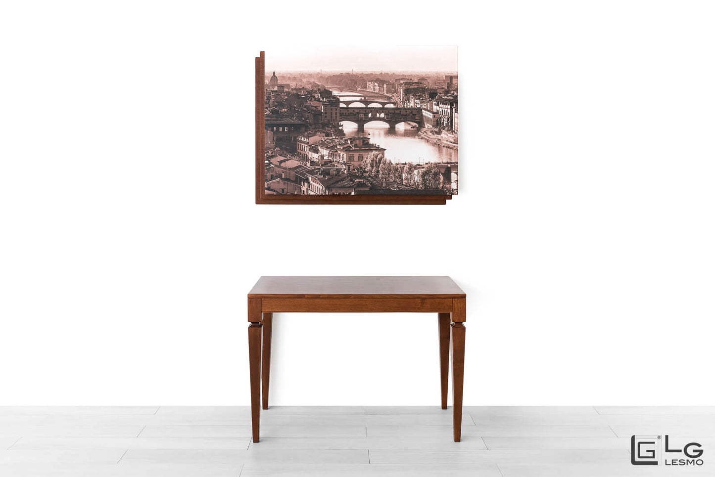 CONSOLLE ALLUNGABILE Finitura Arte Povera 306cm - 14 posti