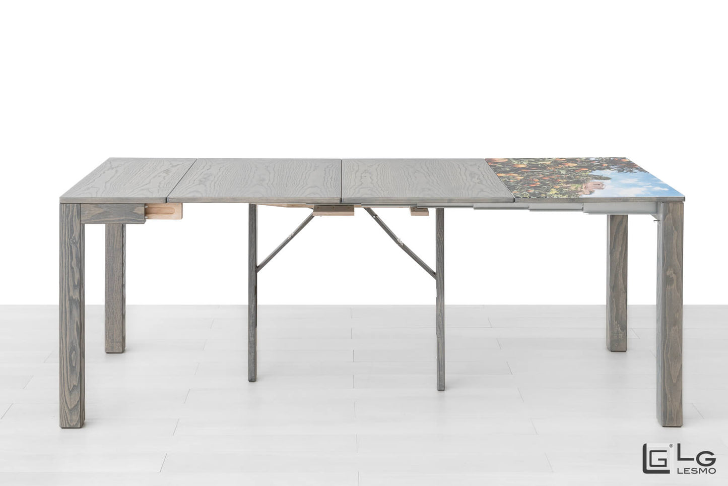 CONSOLLE ALLUNGABILE Finitura Frassino Nuvola 206cm - 8 posti