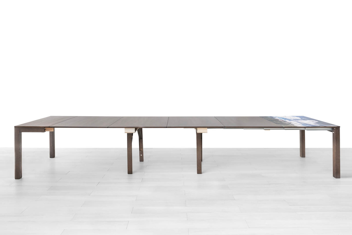 CONSOLLE ALLUNGABILE Finitura Rovere Tabacco 475cm - 20 posti