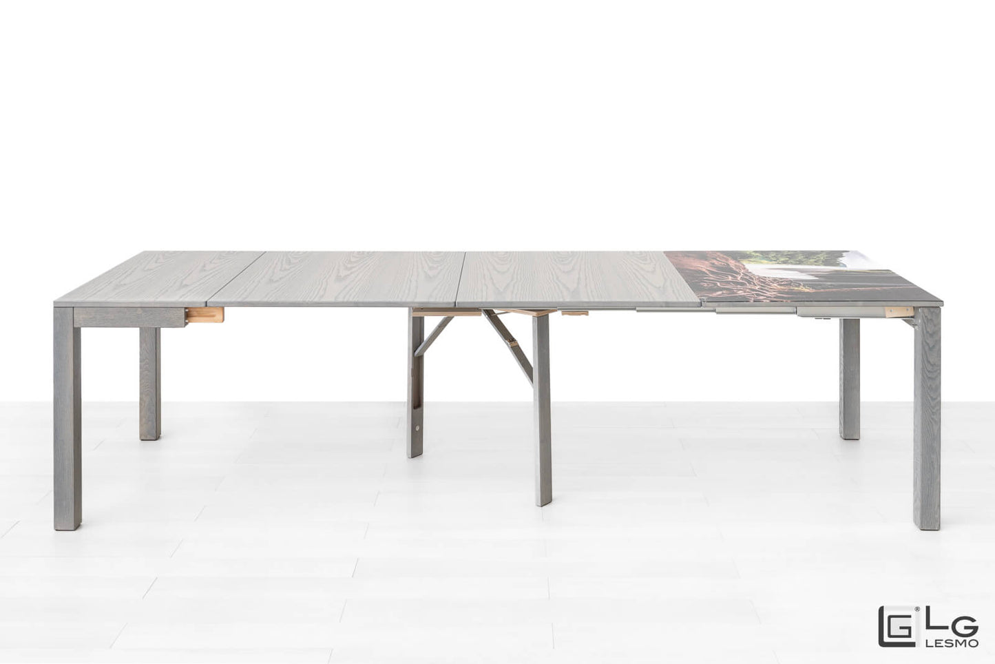CONSOLLE ALLUNGABILE Finitura Frassino Nuvola 300cm - 14 posti