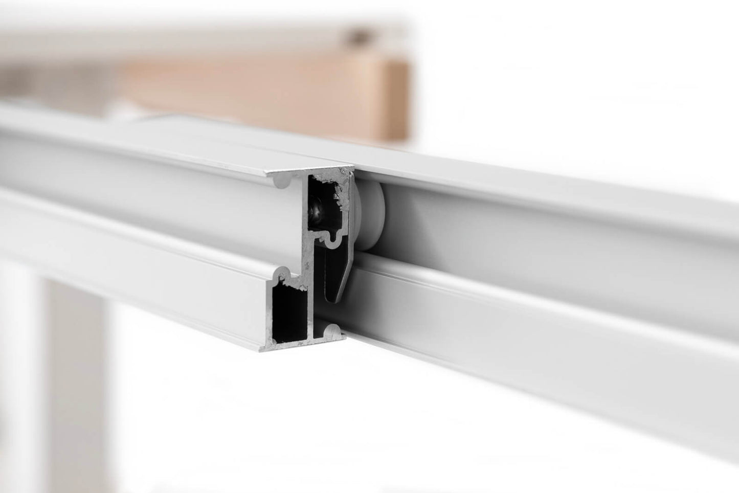 CONSOLLE ALLUNGABILE Finitura Frassino Bianco 383cm - 16 posti