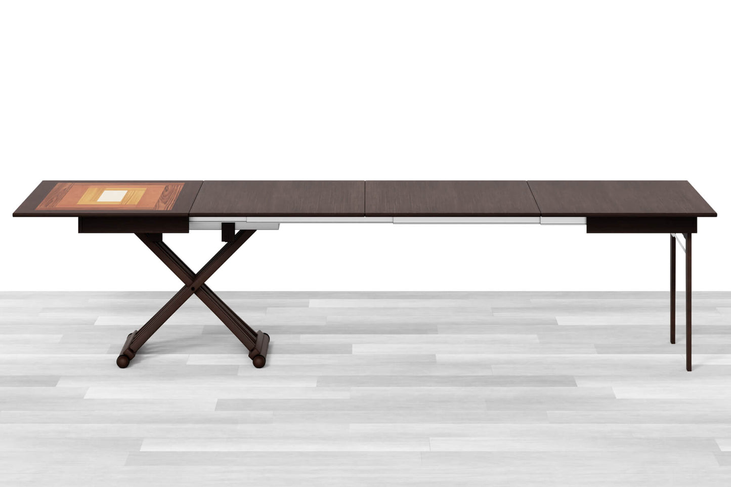 TAVOLINO ESTENSIBILE PLUS Top Intarsiato - 14/16 posti
