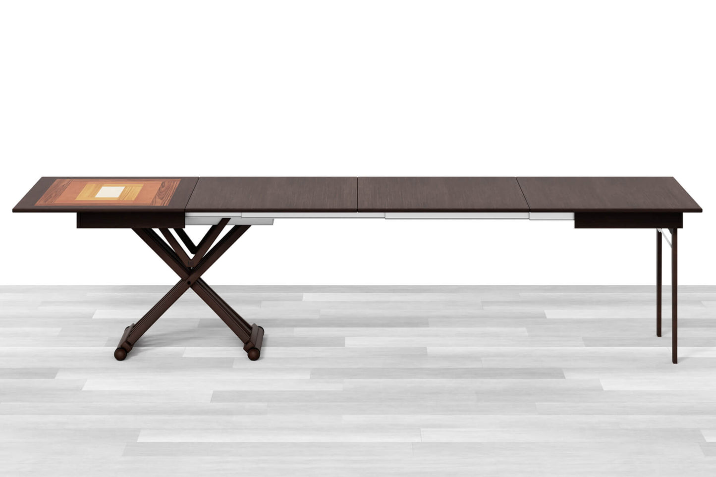 TAVOLINO ESTENSIBILE PLUS Top Intarsiato - 14/16 posti