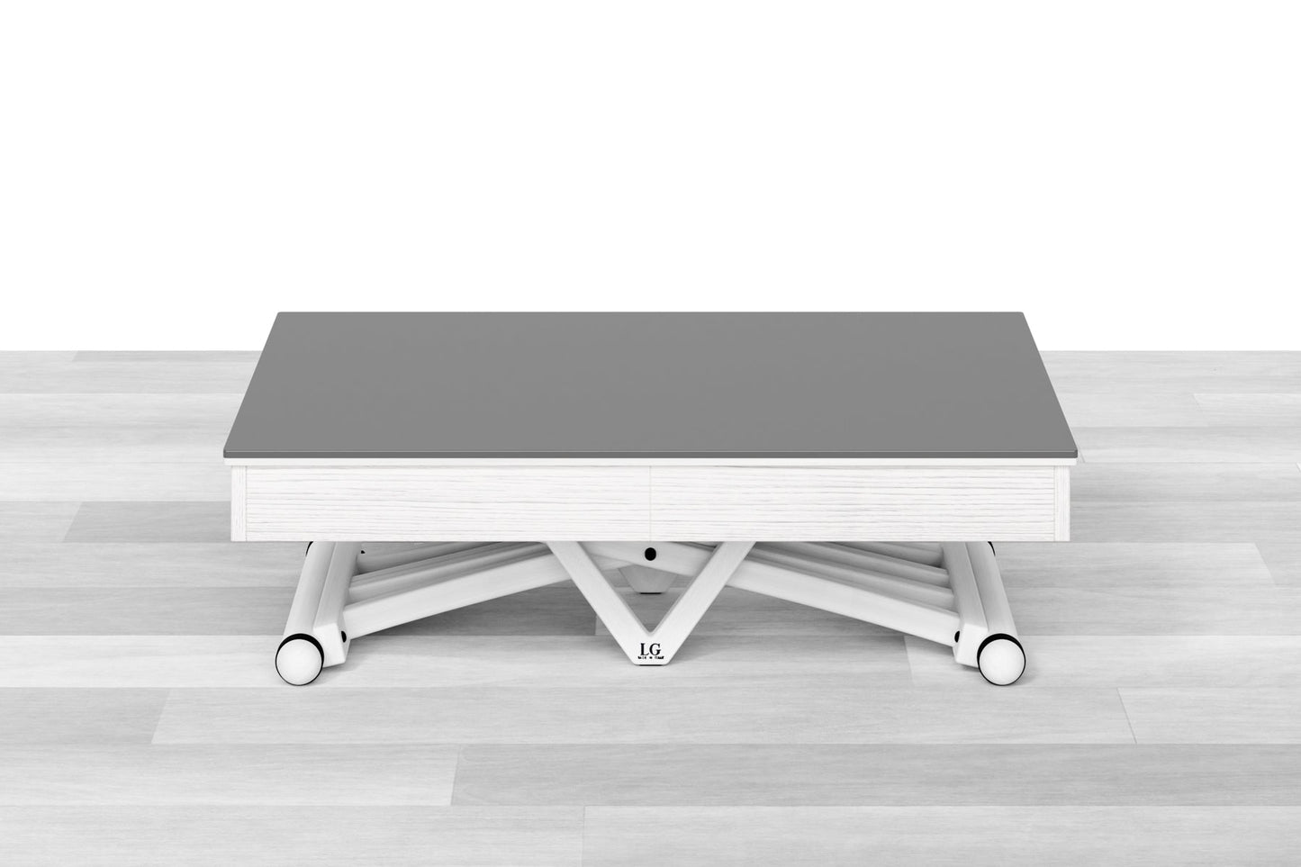 TAVOLINO ESTENSIBILE PLUS Top Cristallo - 14/16 posti