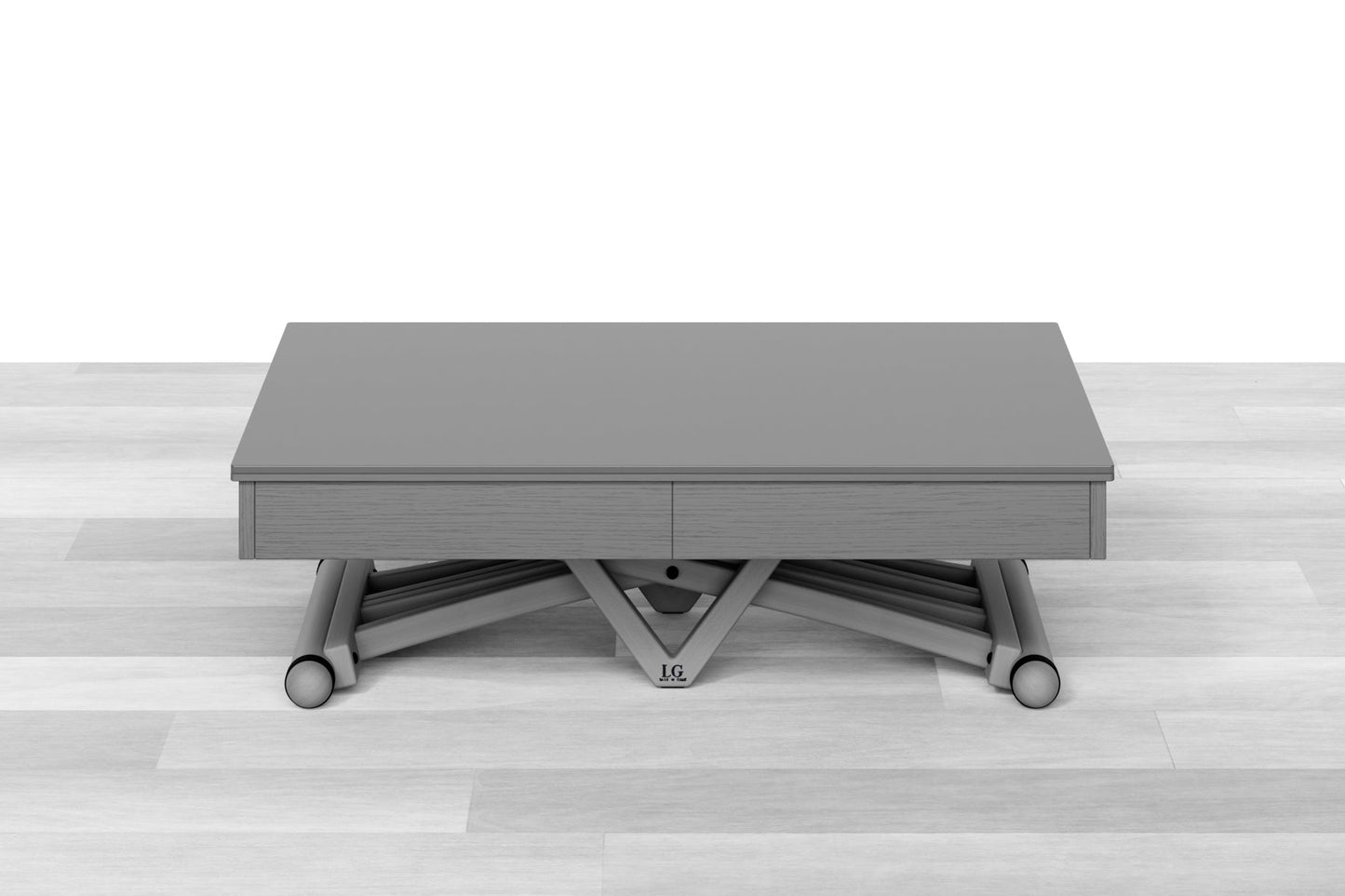 TAVOLINO ESTENSIBILE PLUS Top Cristallo - 14/16 posti