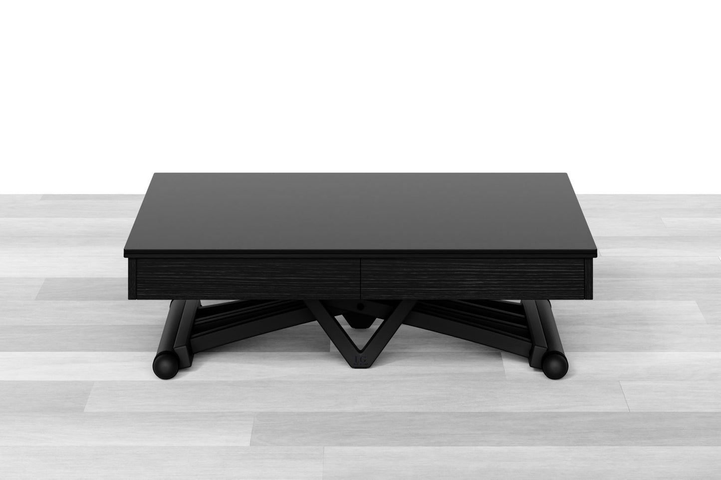 TAVOLINO ESTENSIBILE PLUS Top Cristallo - 14/16 posti