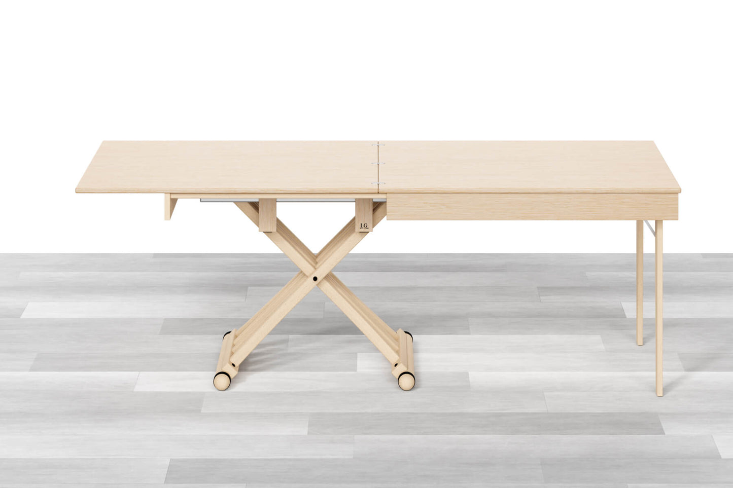TAVOLINO TRASFORMABILE Top Intarsiato - 8/10 posti