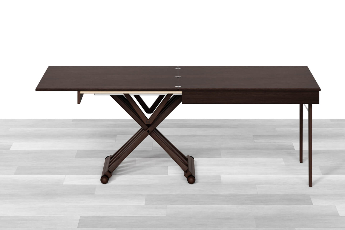 TAVOLINO TRASFORMABILE Top Intarsiato - 8/10 posti