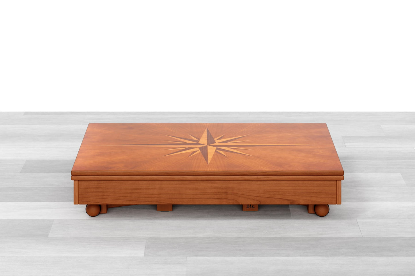 TAVOLINO TRASFORMABILE Top Intarsiato - 8/10 posti