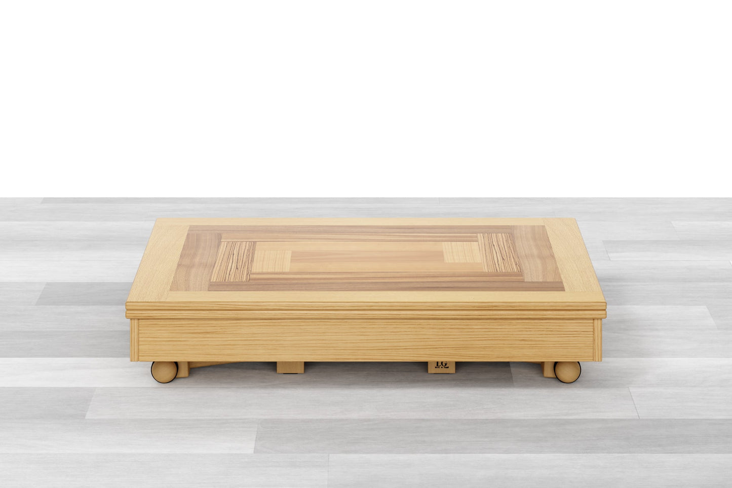 TAVOLINO TRASFORMABILE Top Intarsiato - 8/10 posti