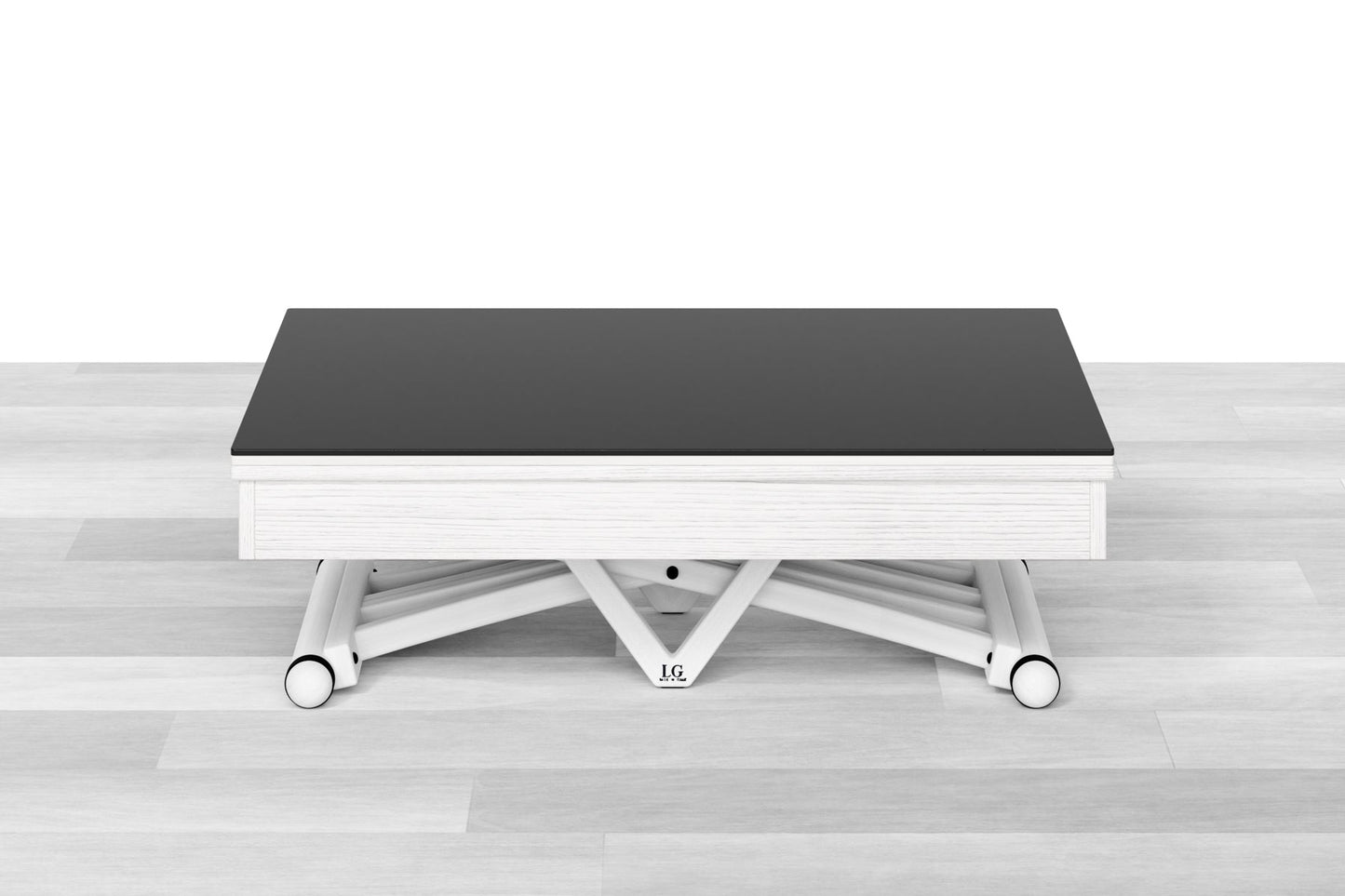 TAVOLINO TRASFORMABILE Top Cristallo - 8/10 posti