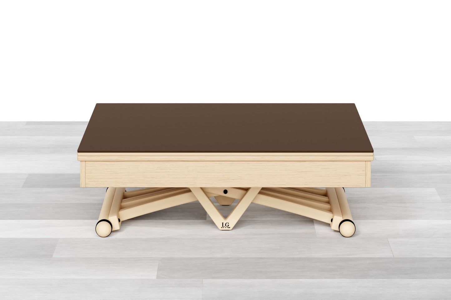 TAVOLINO TRASFORMABILE Top Cristallo - 8/10 posti