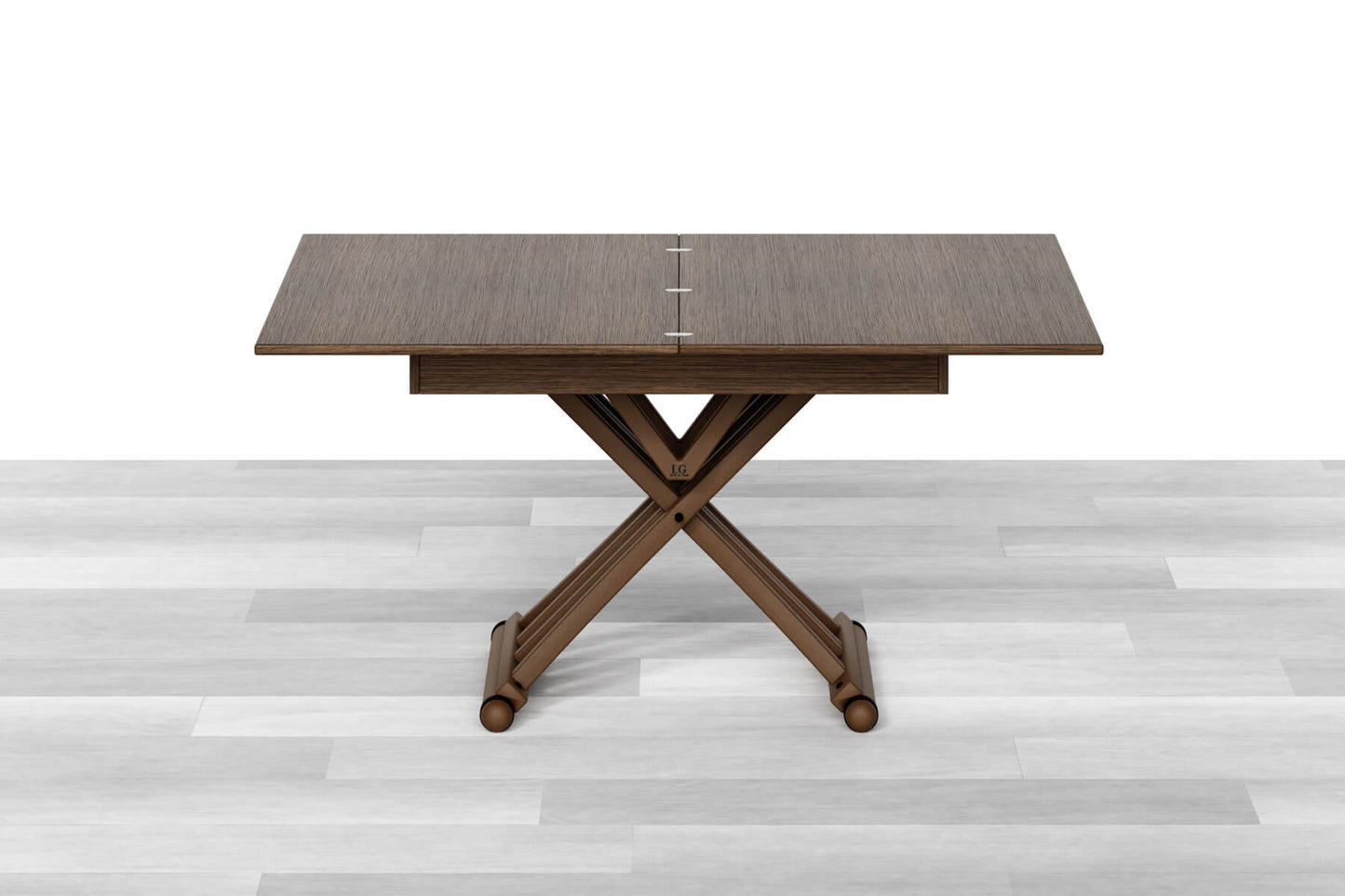 TAVOLINO TRASFORMABILE - Top Cristallo - 4/6 posti