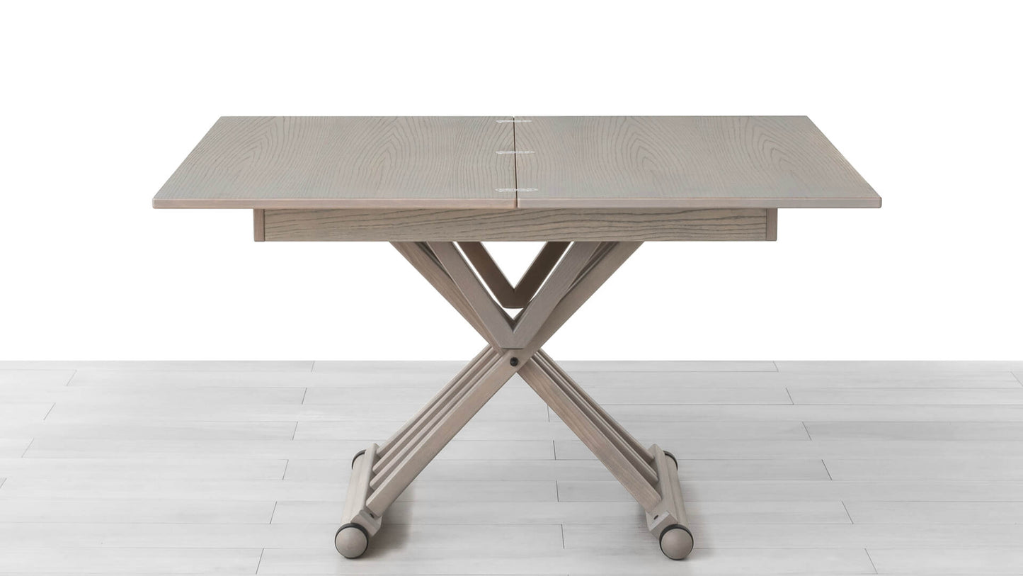 TAVOLINO TRASFORMABILE Finitura Frassino Nuvola 130cm - 6 posti
