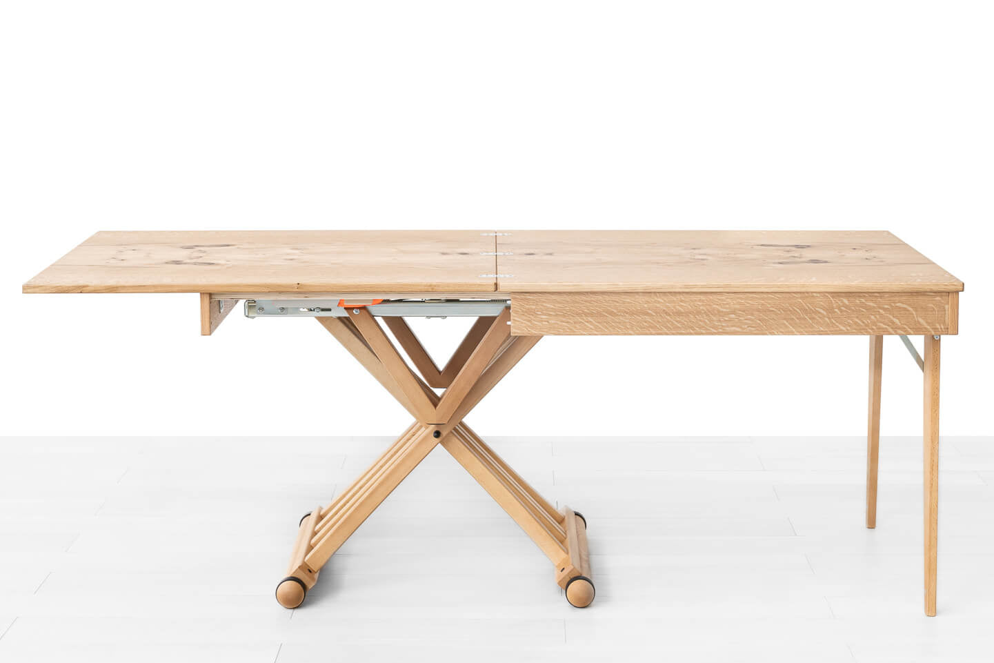 TAVOLINO TRASFORMABILE Finitura Rovere Grezzo 200cm - 8 posti