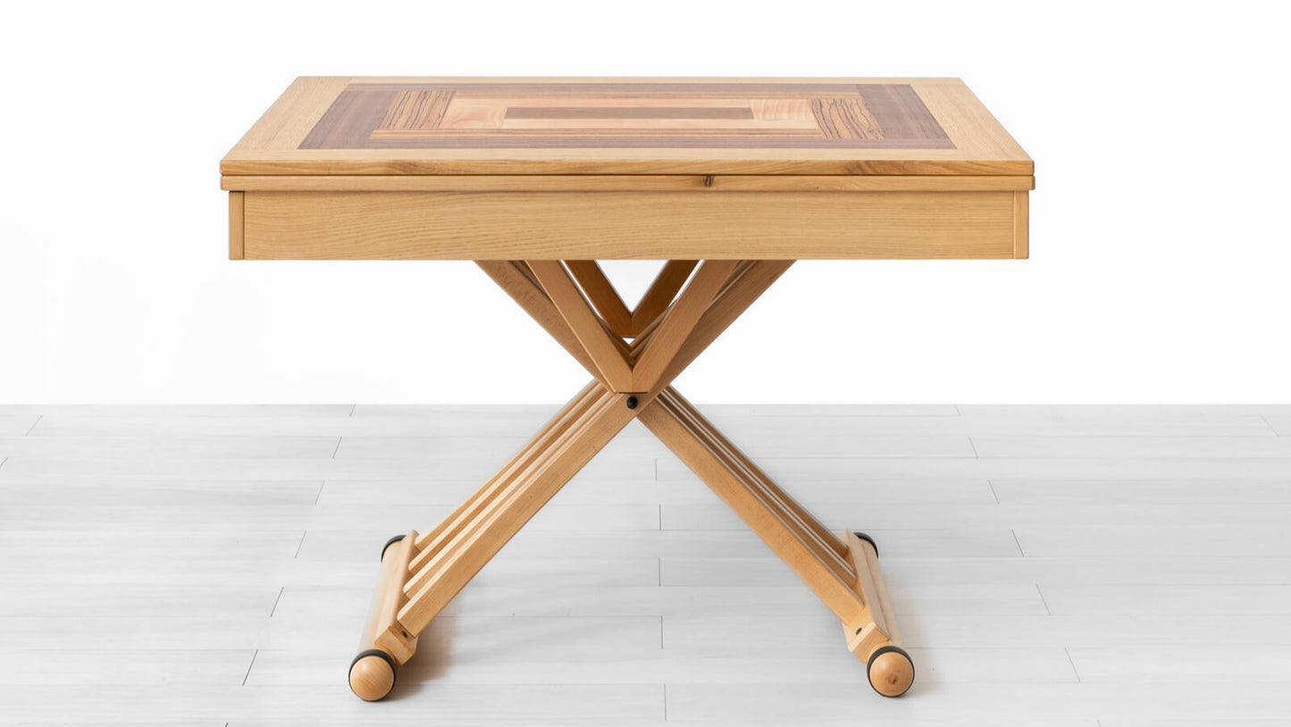 TAVOLINO TRASFORMABILE Finitura Rovere 220cm - 10 posti