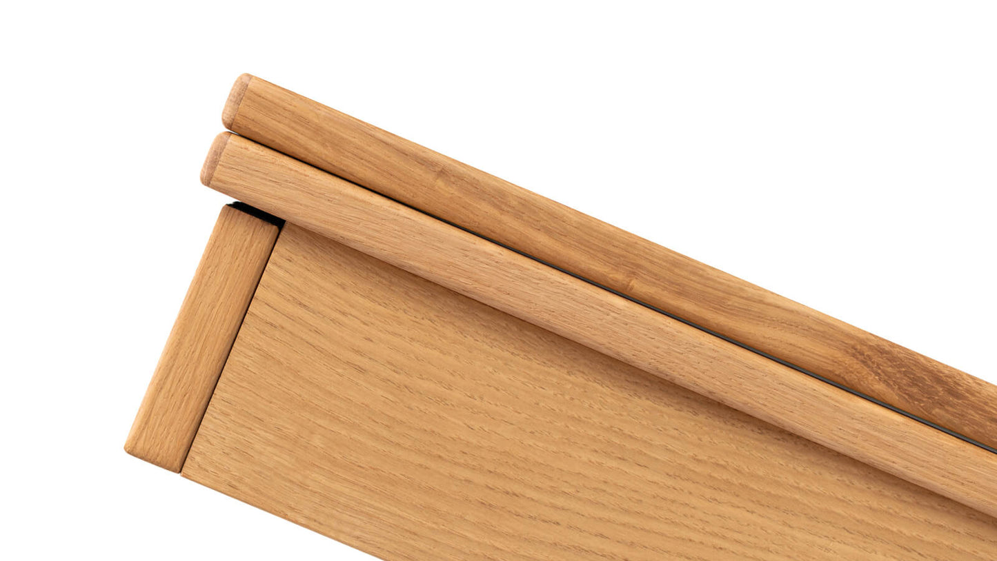 TAVOLINO TRASFORMABILE Finitura Rovere 220cm - 10 posti