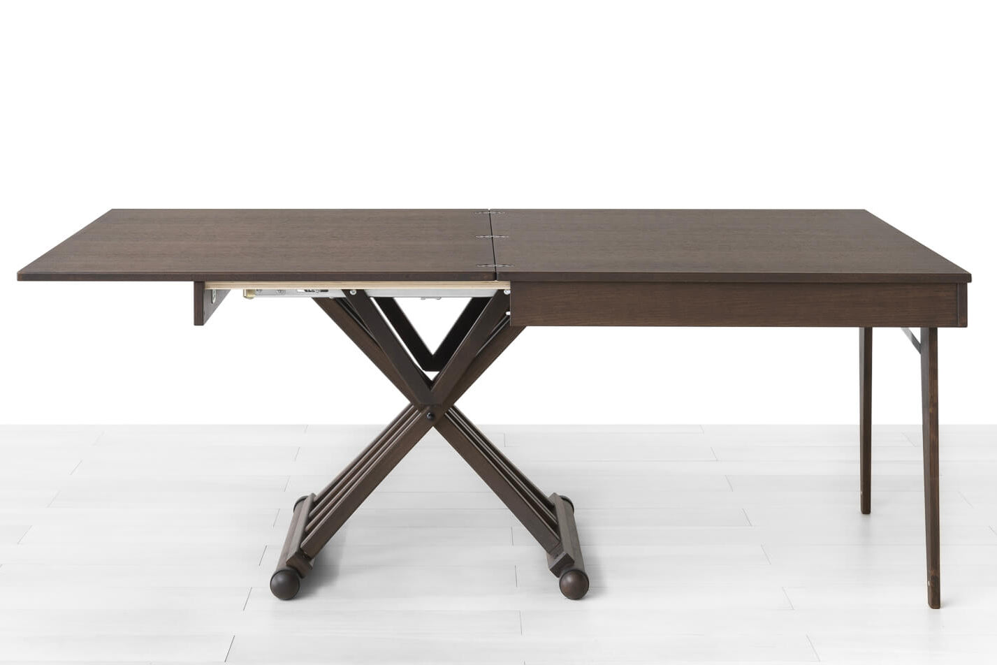 TAVOLINO TRASFORMABILE Finitura Rovere Tabacco 200cm - 8 posti