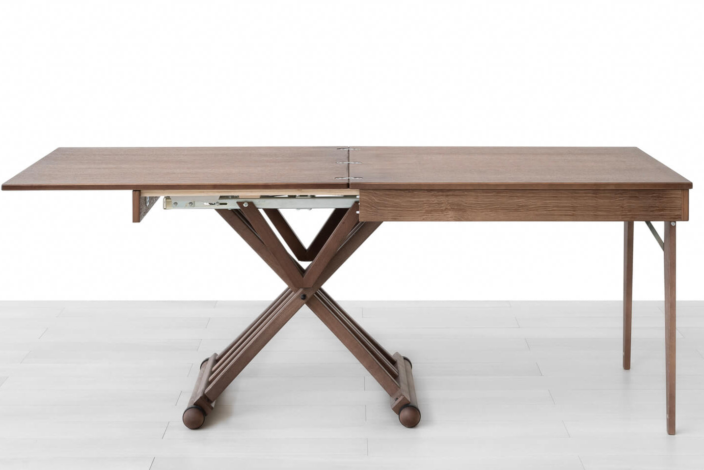 TAVOLINO TRASFORMABILE Finitura Rovere Tabacco 200cm - 8 posti