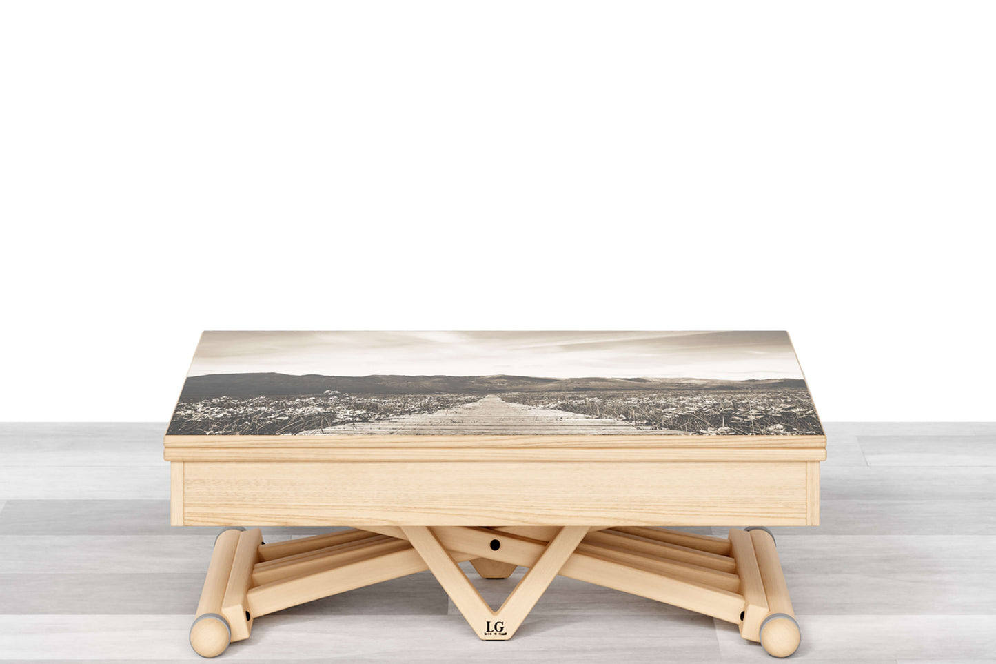 TAVOLINO TRASFORMABILE Finitura Frassino 200cm - 8 posti
