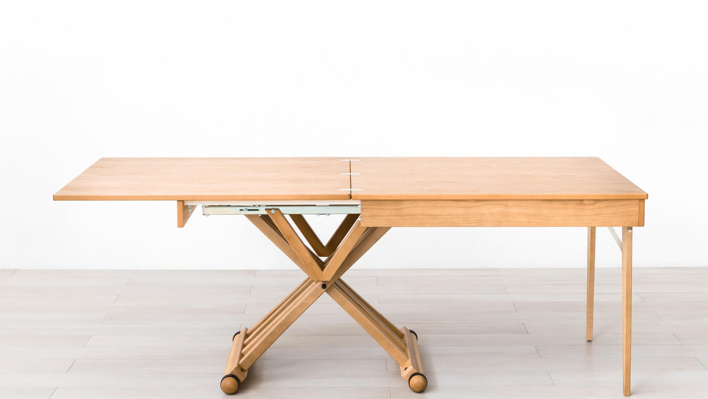 TAVOLINO TRASFORMABILE Finitura Rovere 200cm - 8 posti