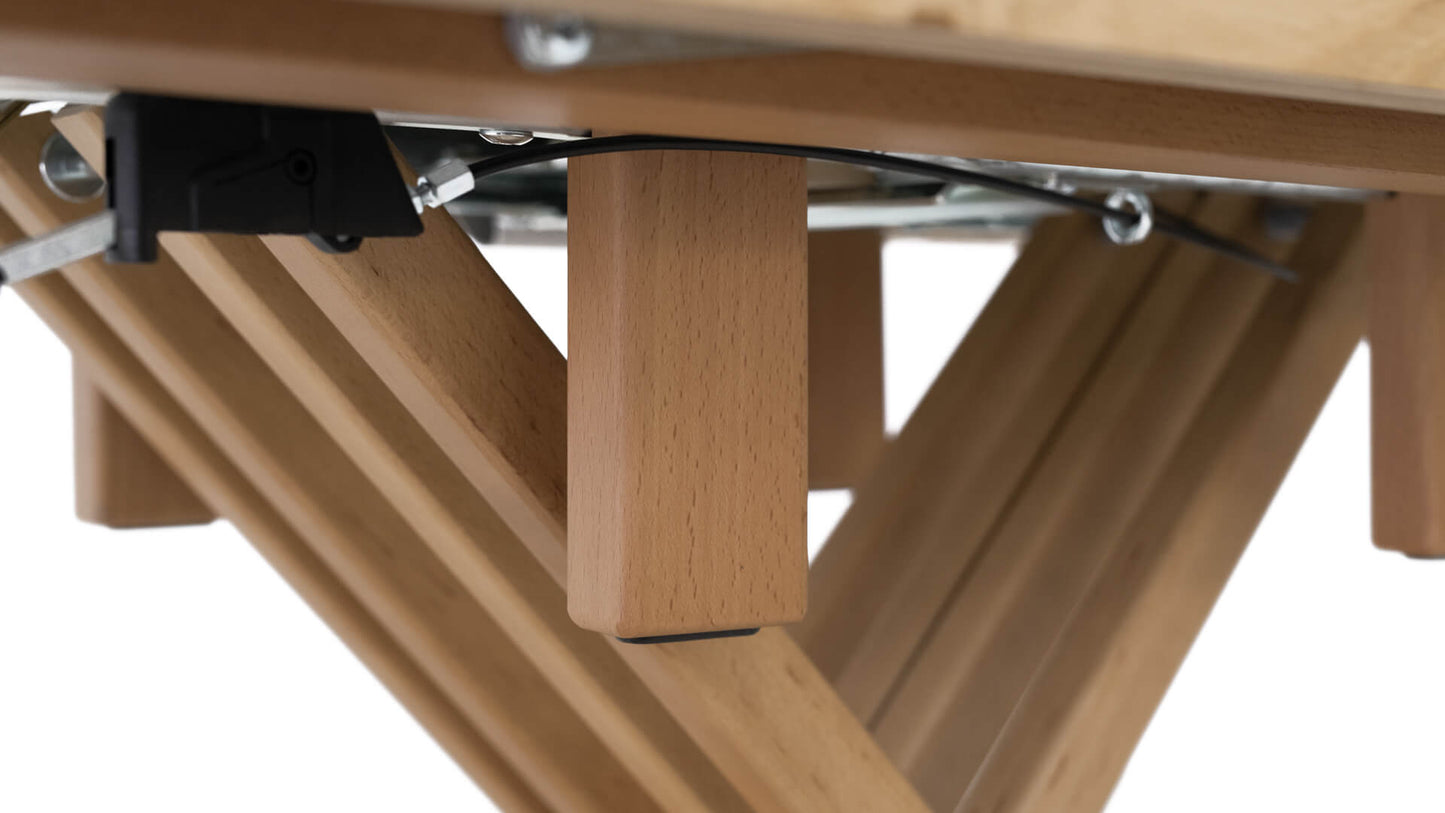 TAVOLINO ESTENSIBILE Finitura Rovere Grezzo 304cm - 14 posti